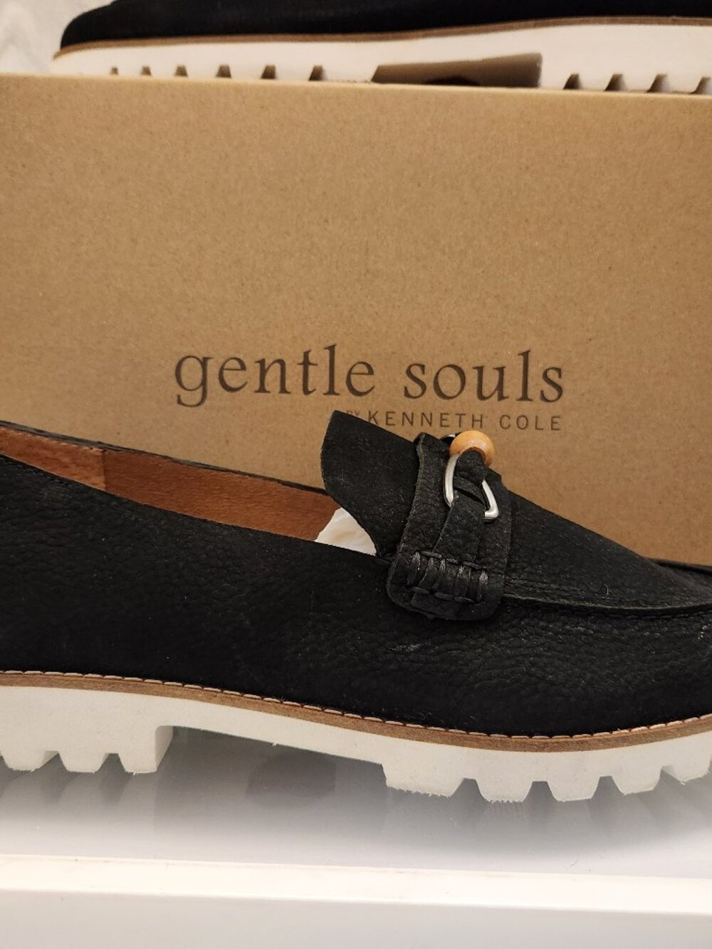 Gentle Souls "Eugene" Lug Bit Loafers. Leather. NIB. Size 11M(Regular)